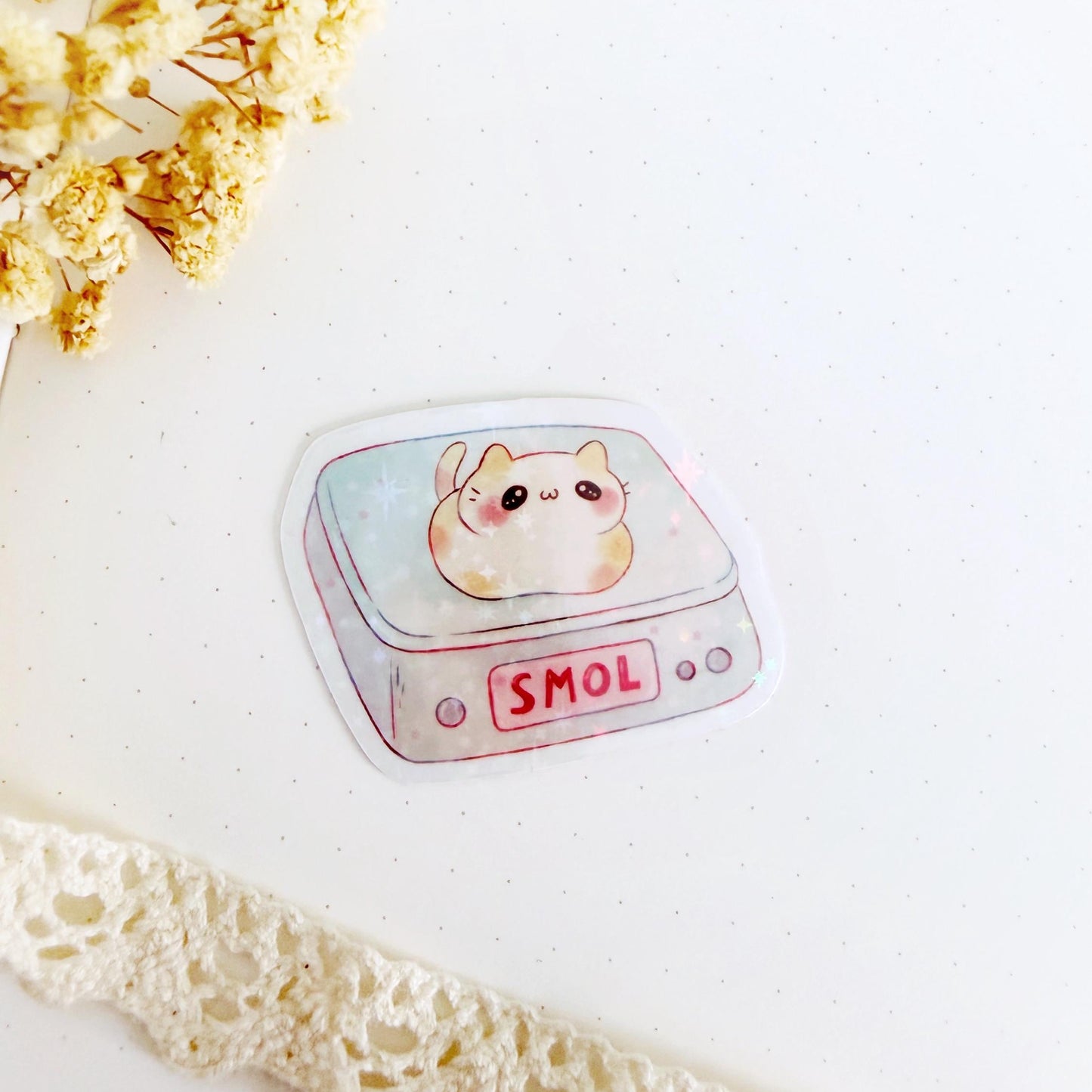 Cute Cat Smol Vynil Sticker