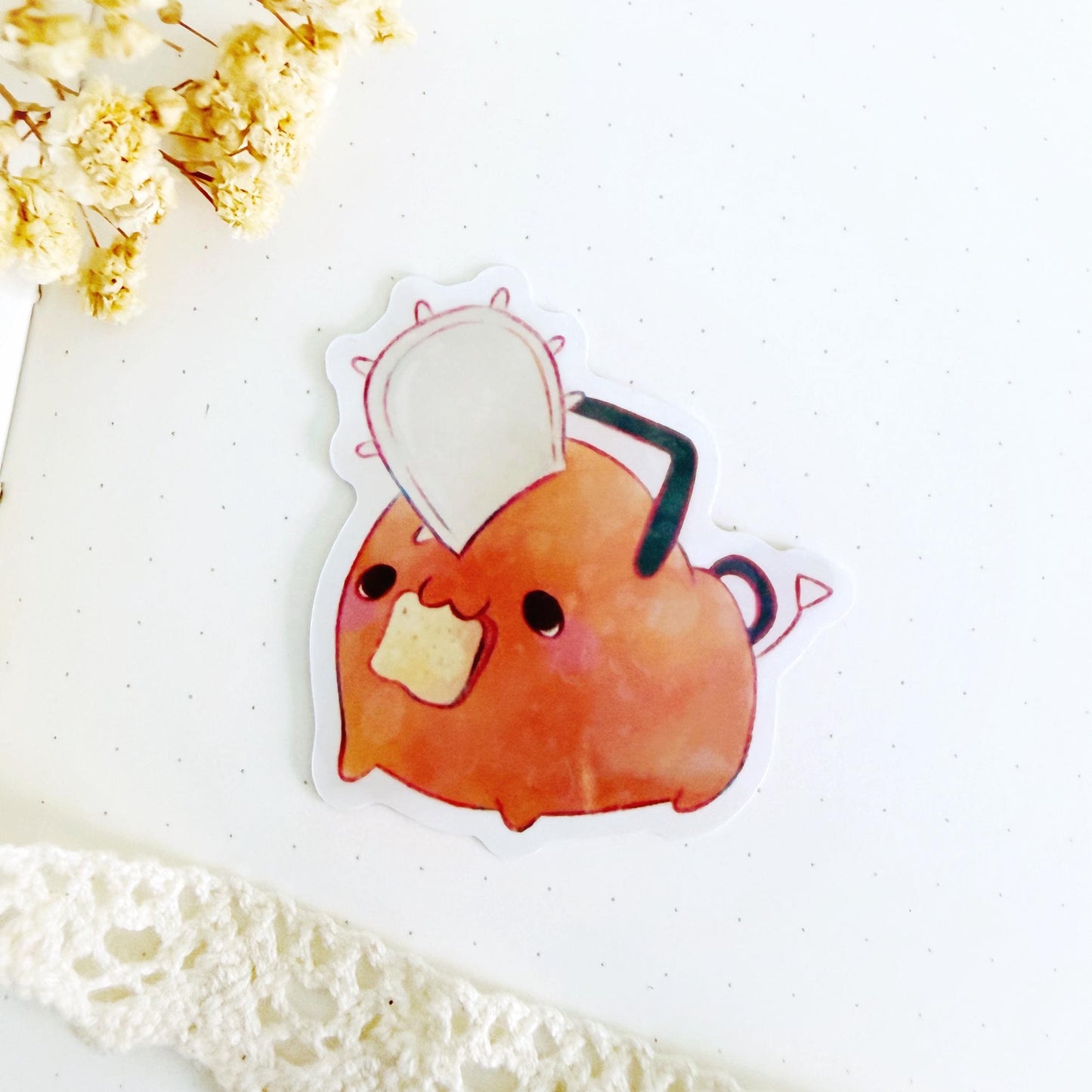 Chibi Chainsaw Man Pochita Characters Vynil Sticker (single or set)