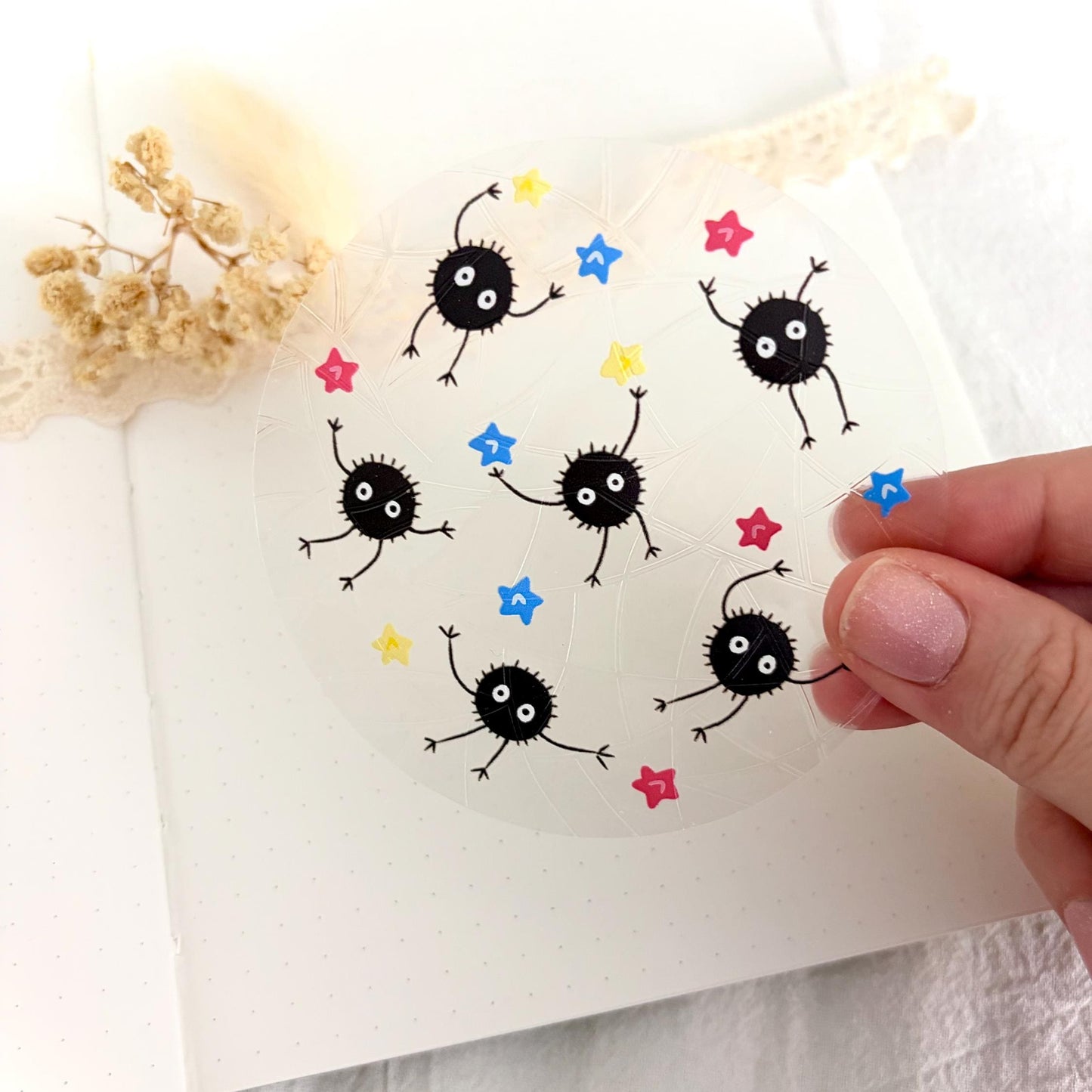 Studio Ghibli Soot sprites Fanart Window Vynil Sticker Suncatcher
