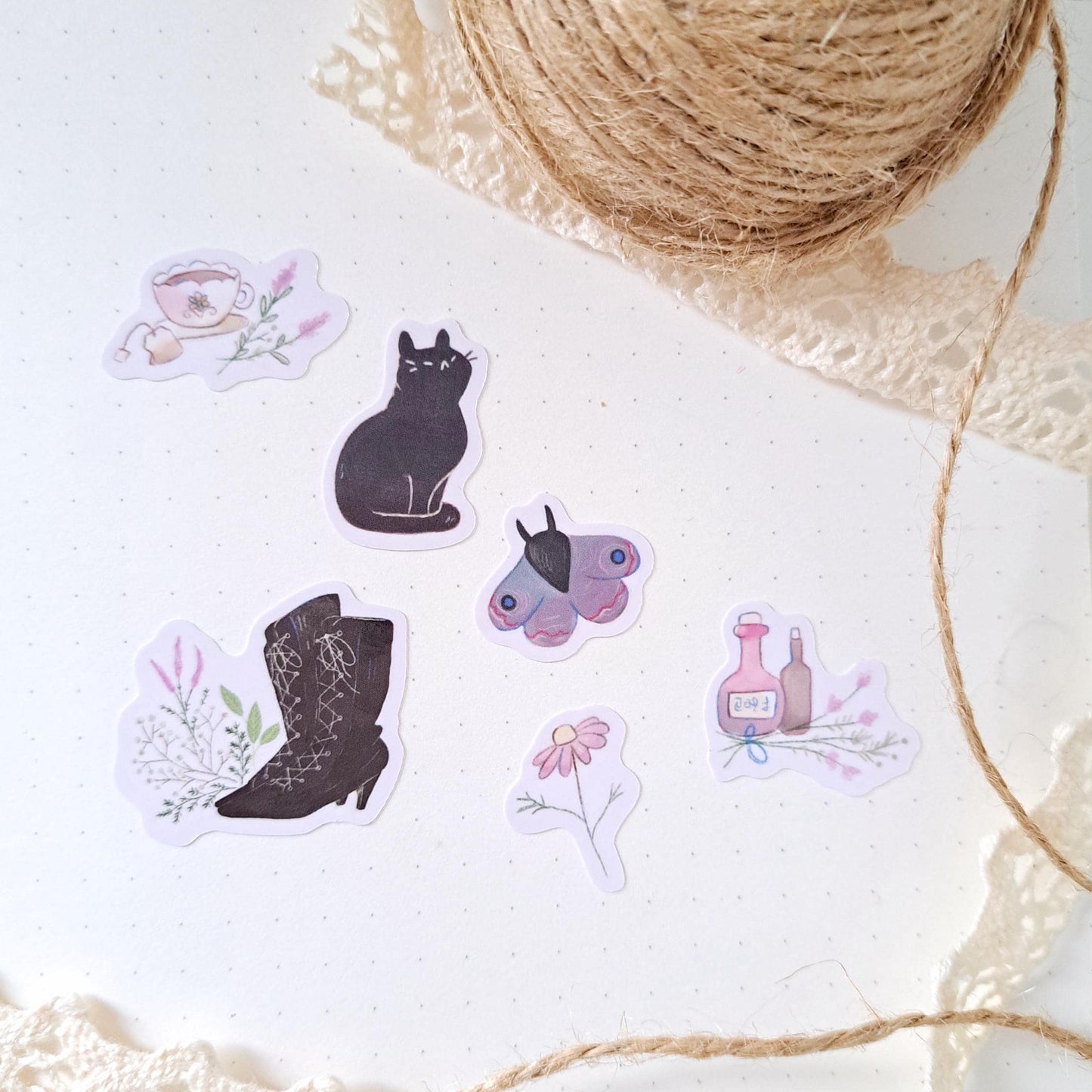 Witchy Set Vinyl Sticker Sheet