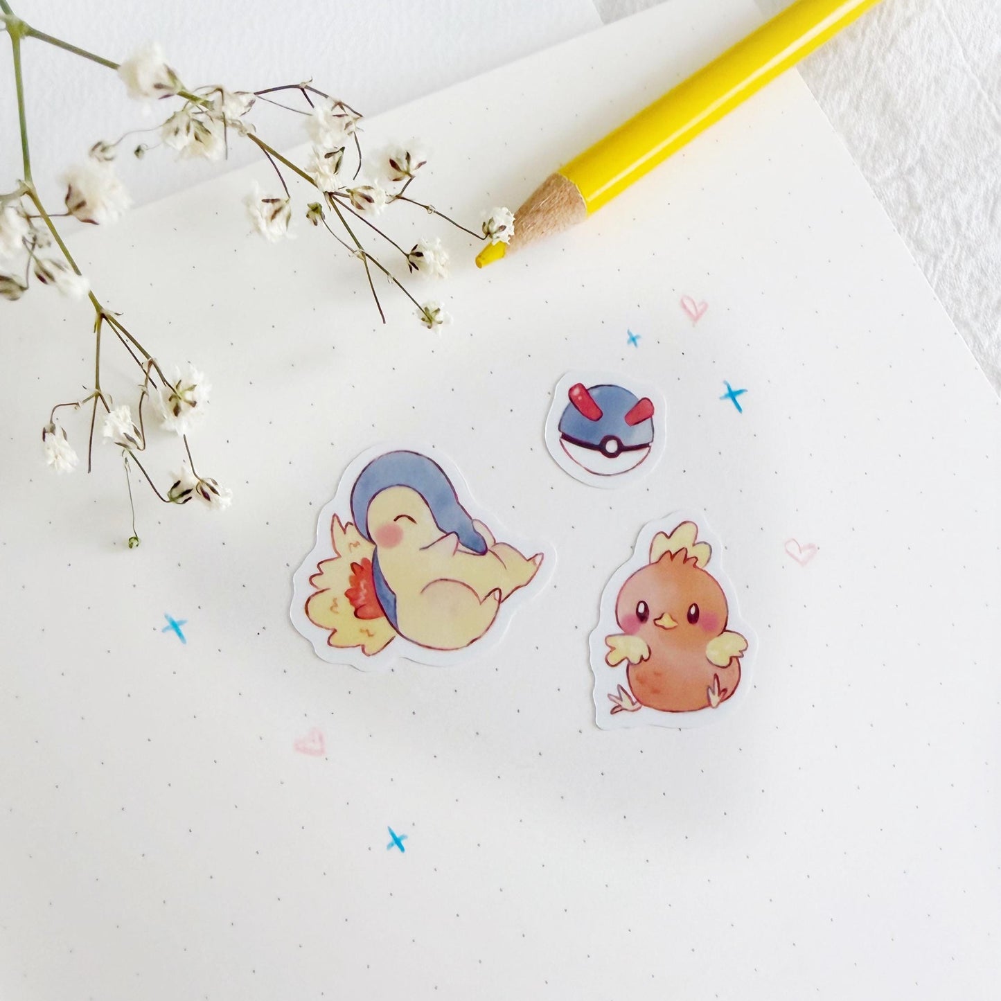 Pokémon Chibi Fanart Vinyl Sticker Sheet