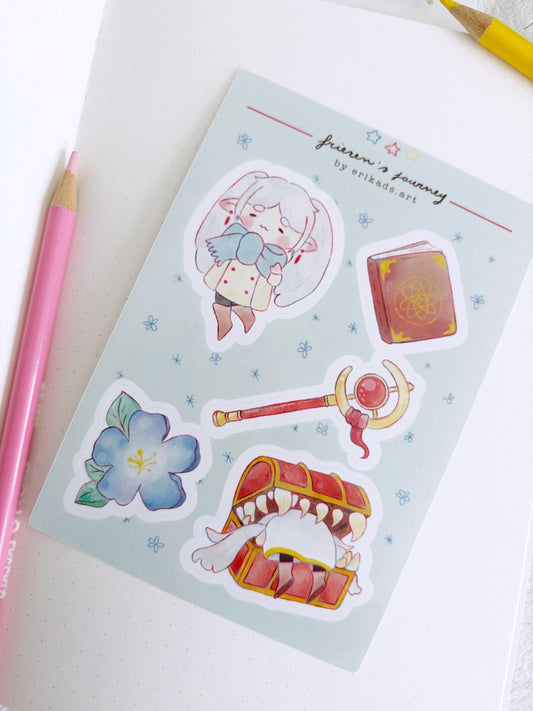 Frieren Fanart Vinyl Sticker Sheet