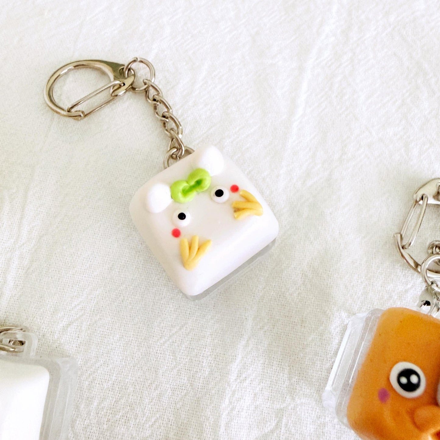 Anime Handmade Keycaps Fidget Toy Keychain Pochita Gojo and Studio Ghibli