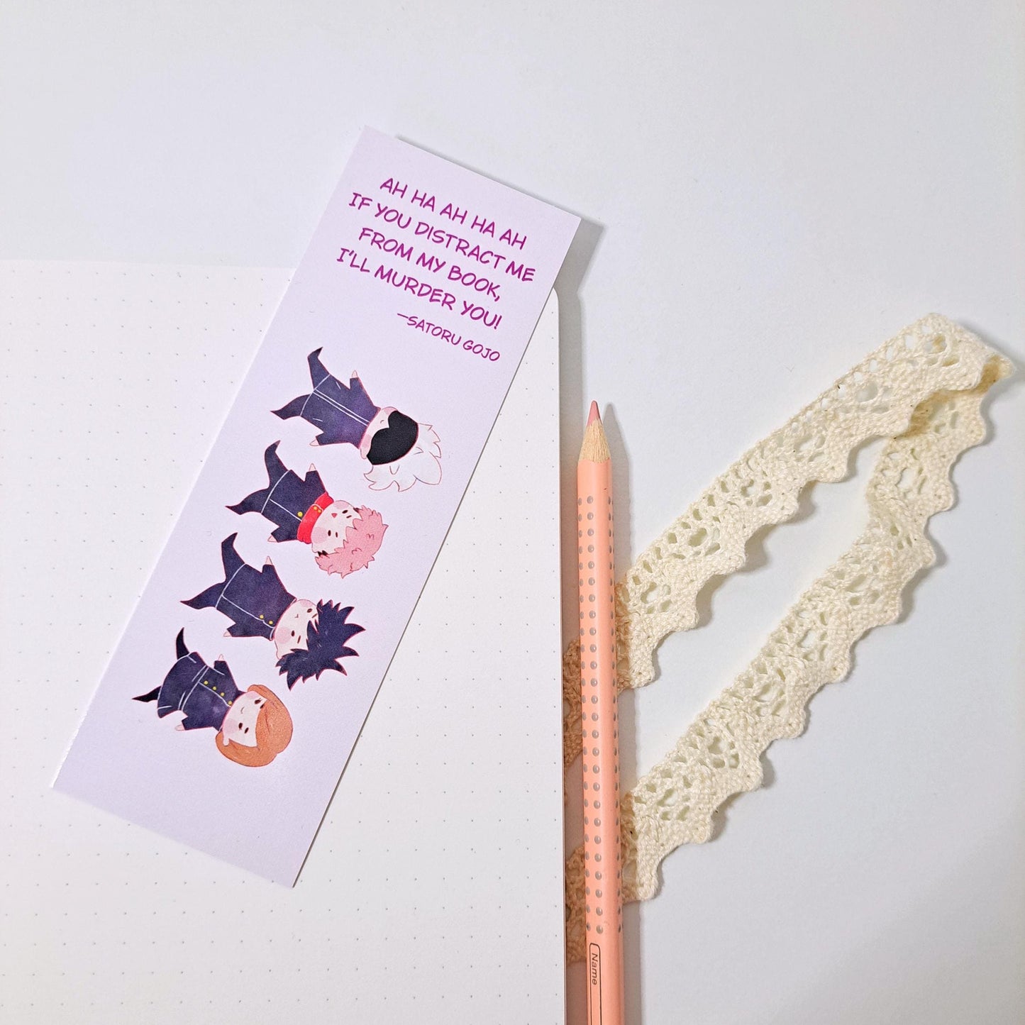 Chibi Jujutsu Kaisen Fanart Gojo Satoru Bookmark