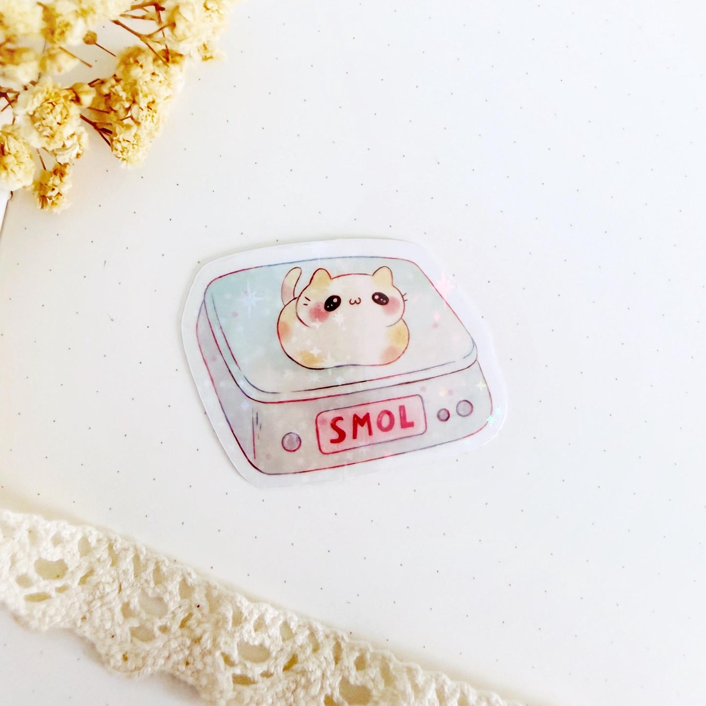 Cute Cat Smol Vynil Sticker