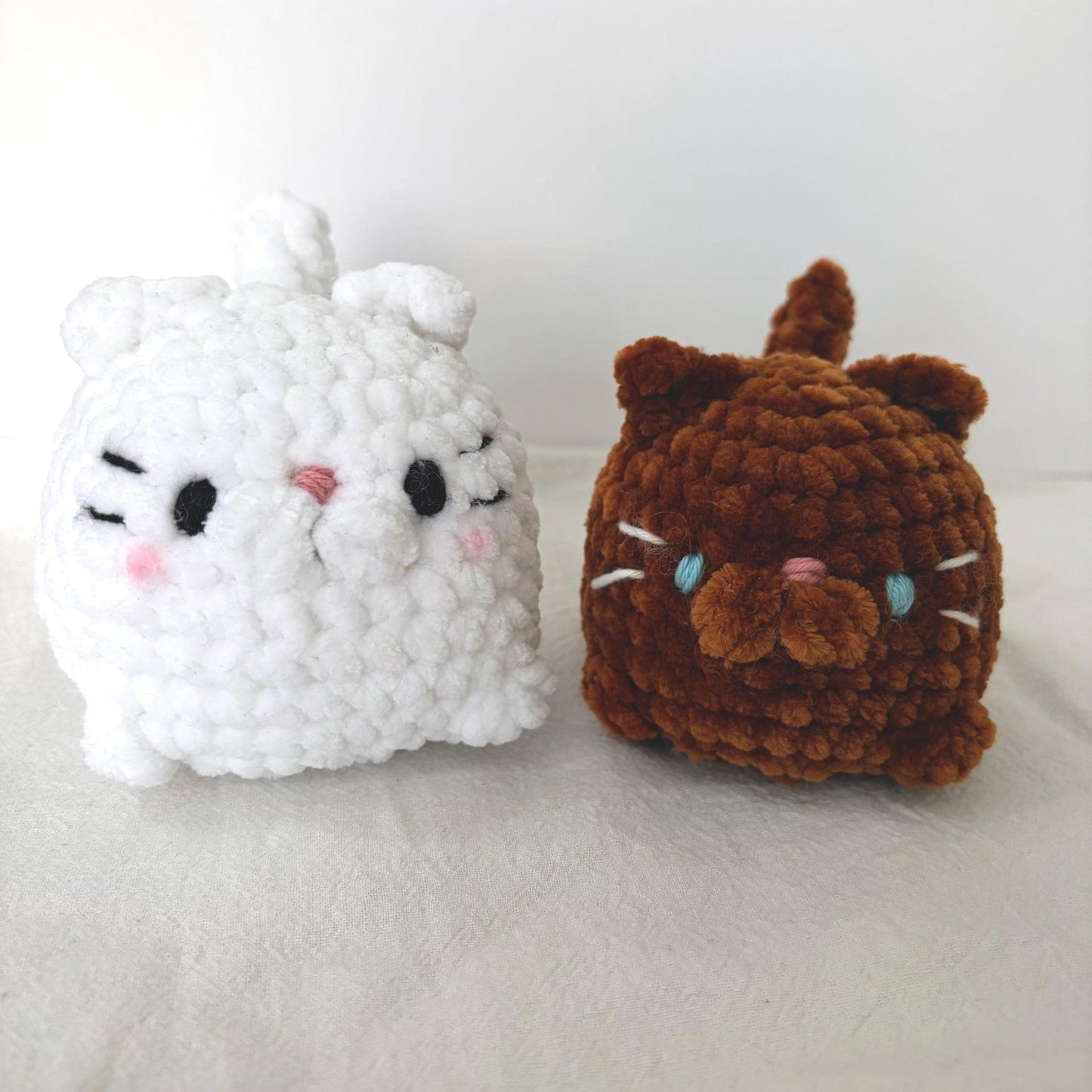 Kawaii Handmade Crochet Cat Plushies Squishy Toys
