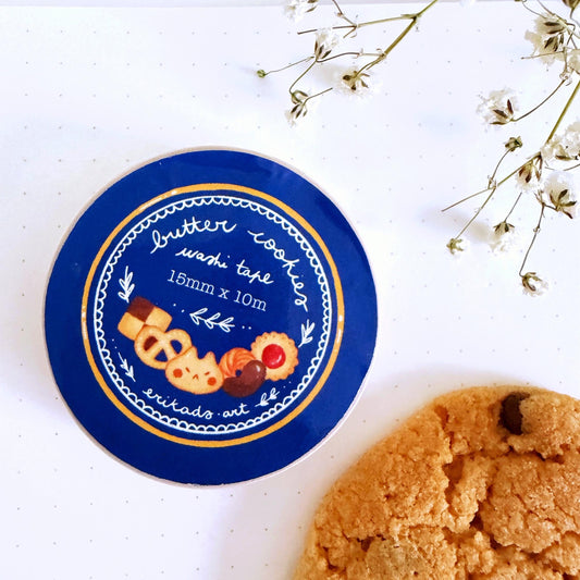 Cute Cat Cookie Box Sewing Kit Washi Tape