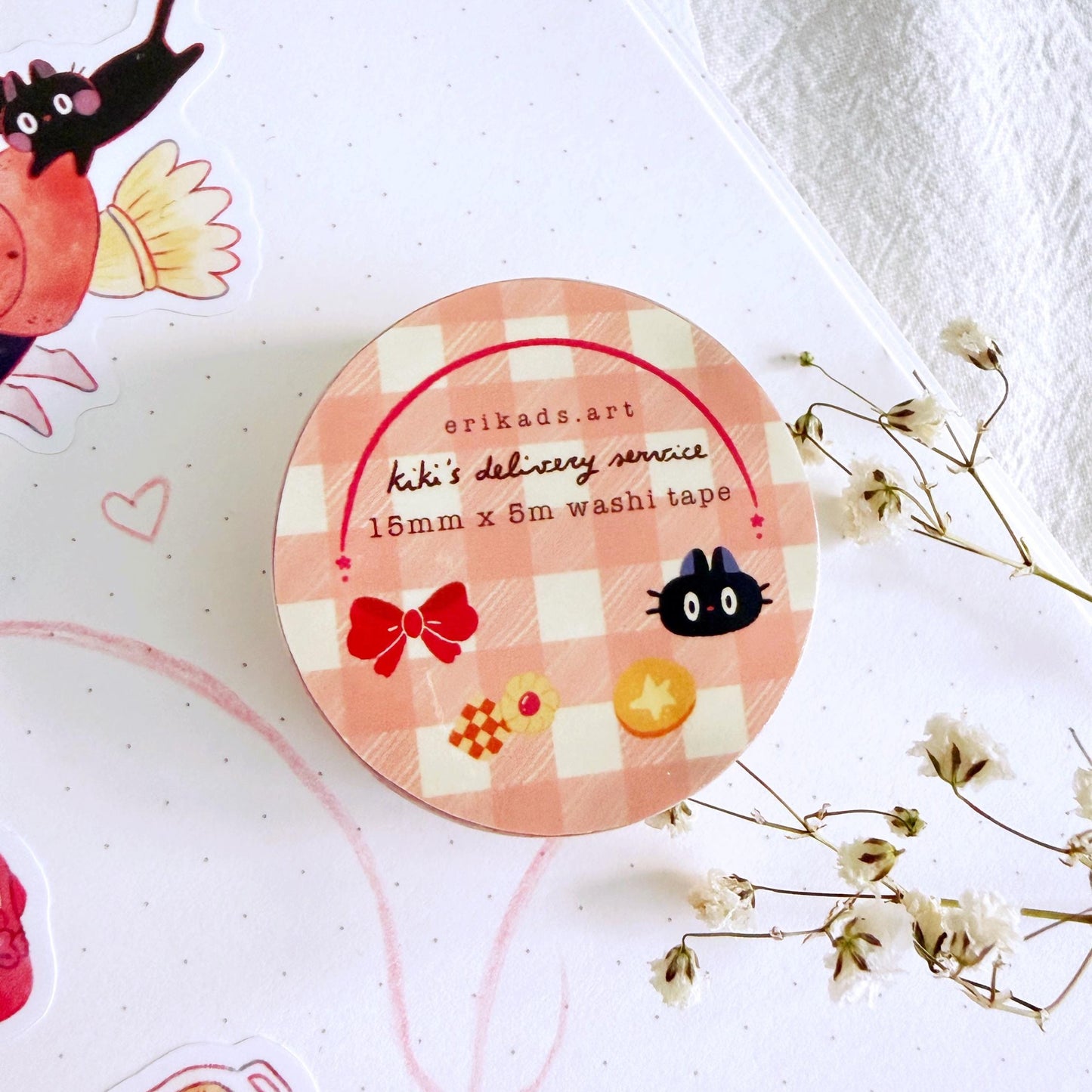 Kiki’s Delivery Service Studio Ghibli Fanart Washi Tape