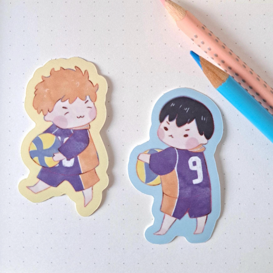 Haikyuu Vynil Stickers Hinata and Kageyama