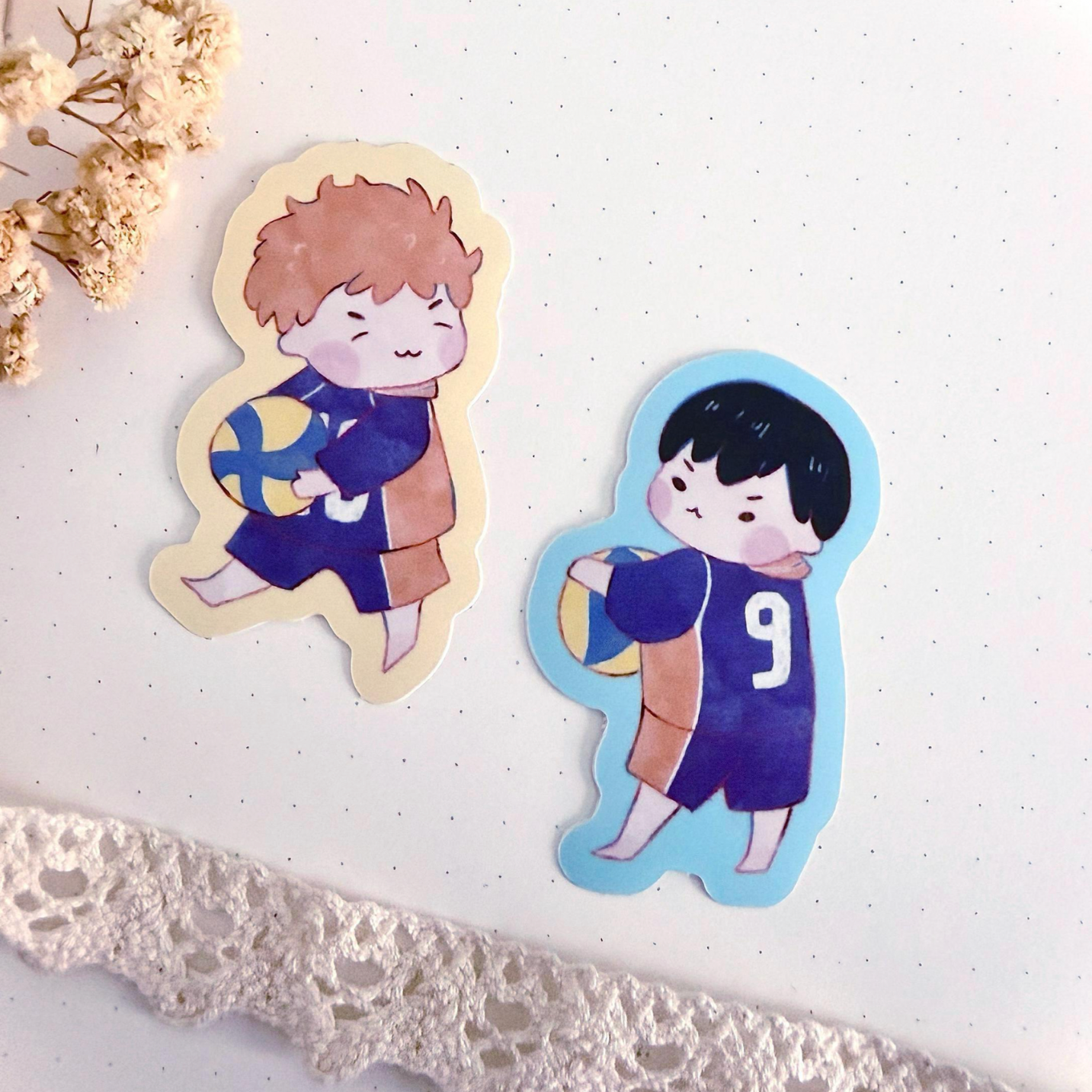 Haikyuu Vynil Stickers Hinata and Kageyama