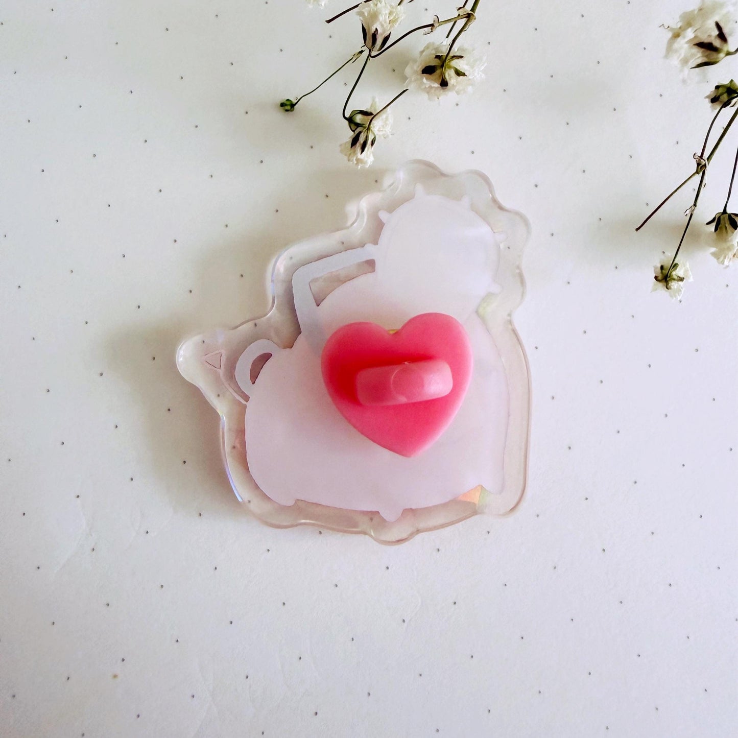 Chainsaw Man Pochita Fanart Epoxy Holographic Acrylic Pin Badge