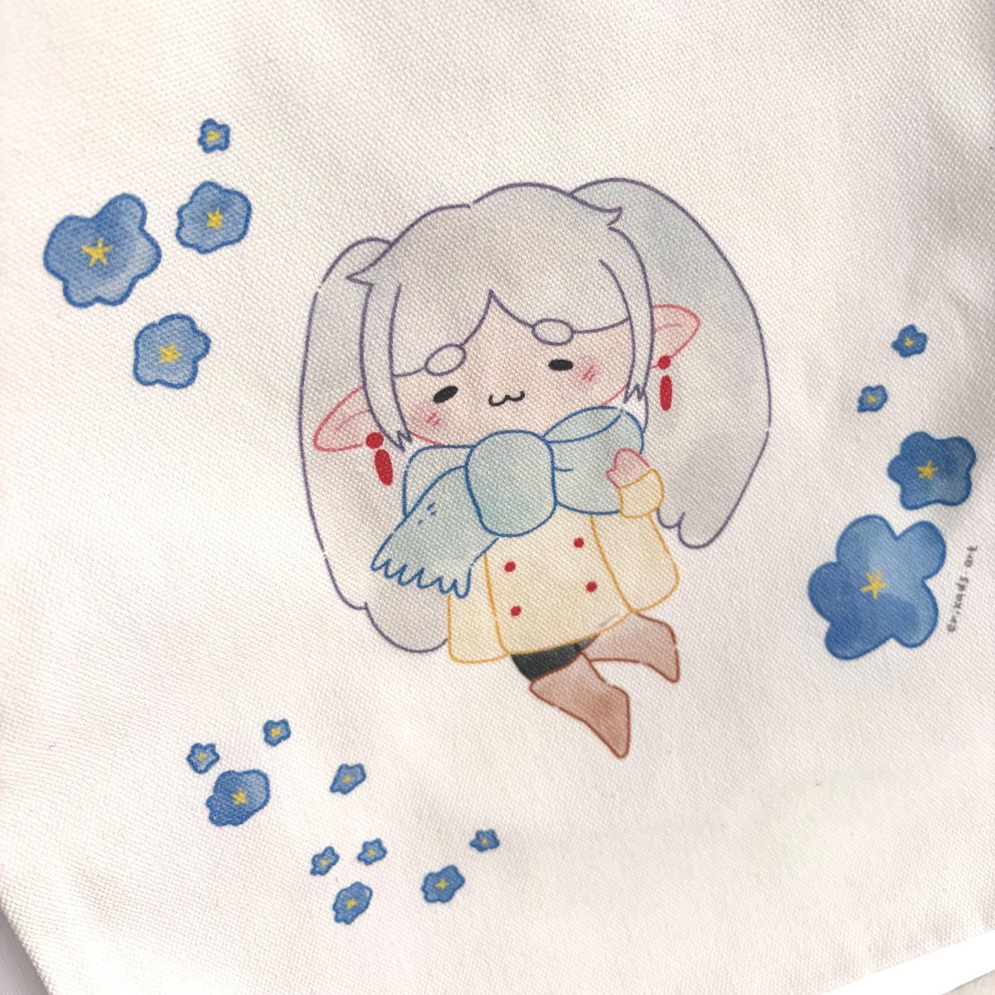 Frieren Chibi Anime Fanart Canvas Tote Bag