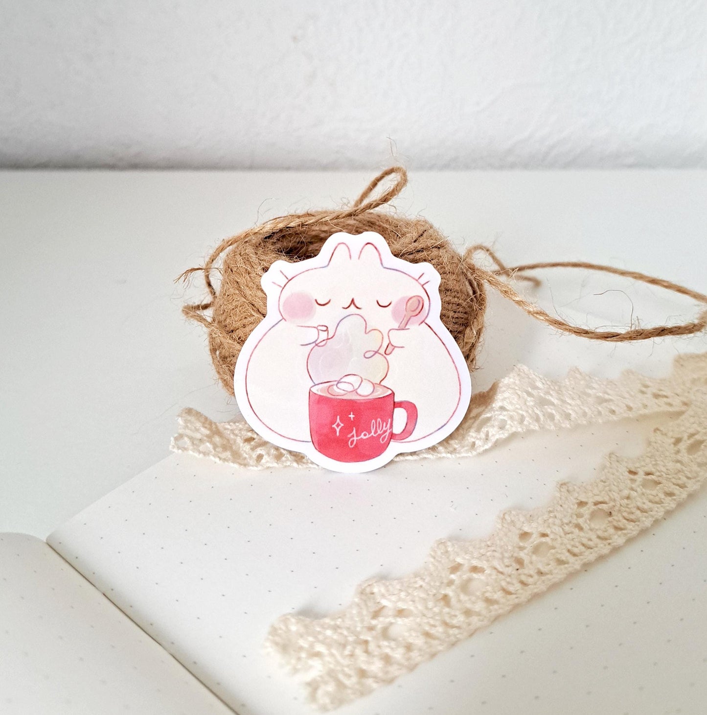Cozy Cute Cat Vinyl Stickers (single or set)