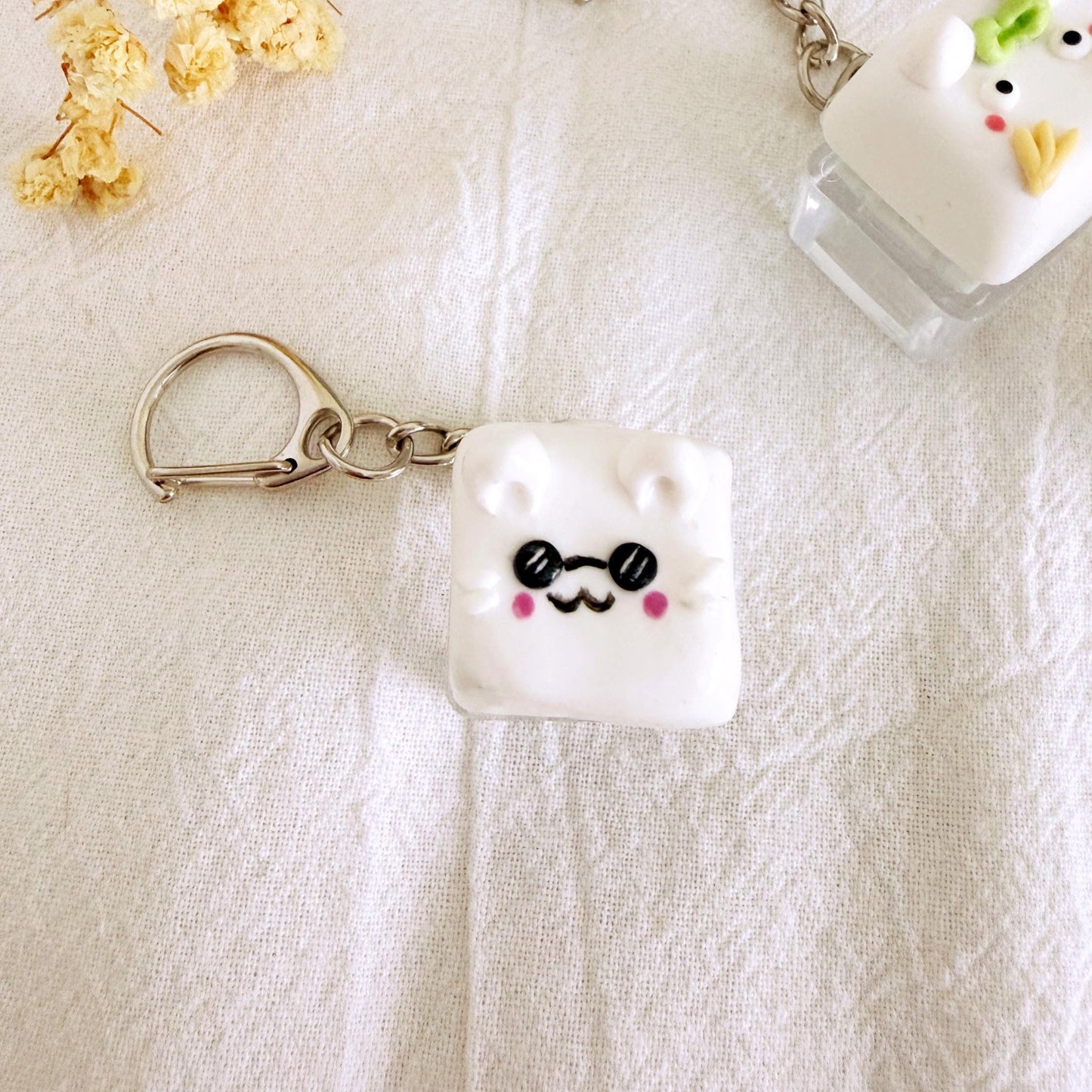 Anime Handmade Keycaps Fidget Toy Keychain Pochita Gojo and Studio Ghibli